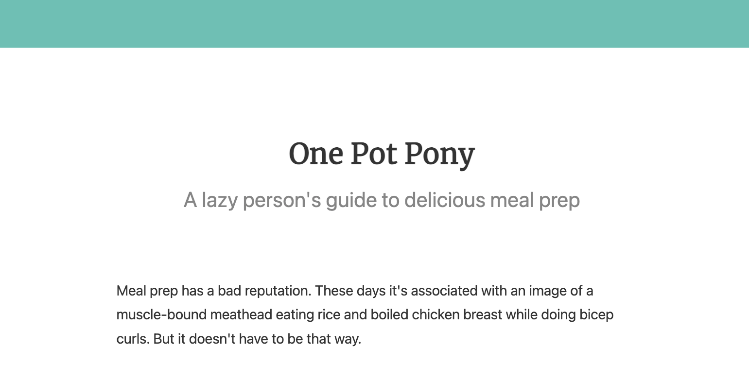 One Pot Pony logo